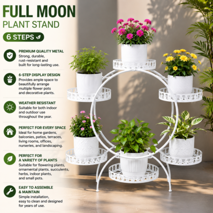 Full Moon 6 Step Round Shaped Stand