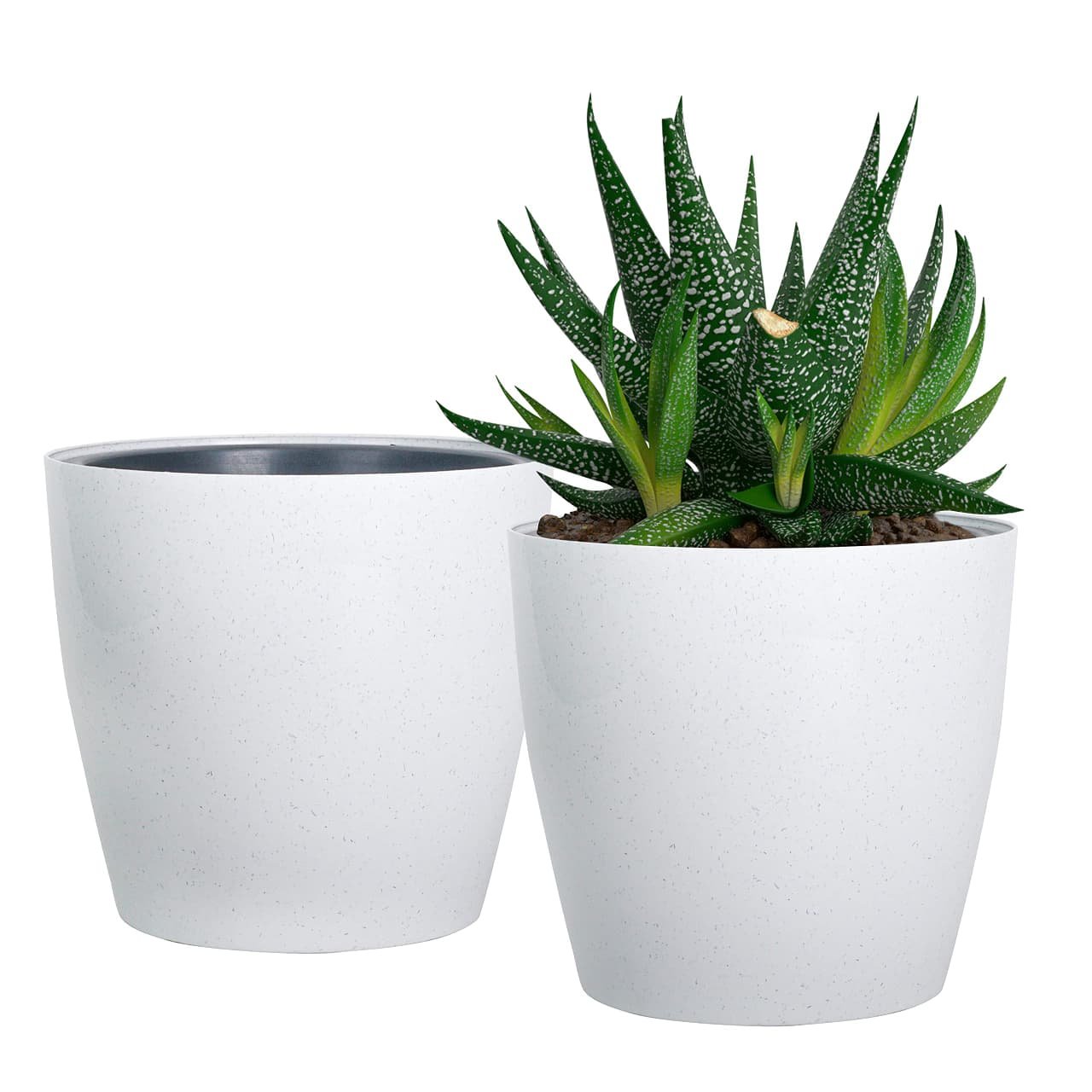 WhatsApp Image 2026-07-09 at 7.55.18 PM 10 Inch White Fancy Pot - Image 1