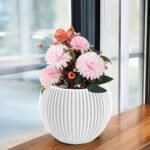 Milana 7 Inch White Pot