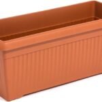 Rectangle 22 Inch Red Pot
